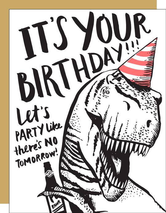 T-Rex Birthday Card by Hello! Lucky