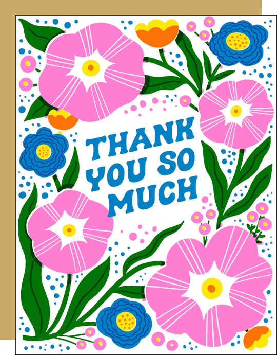 Thanks So Much Flowers Card by Hello! Lucky