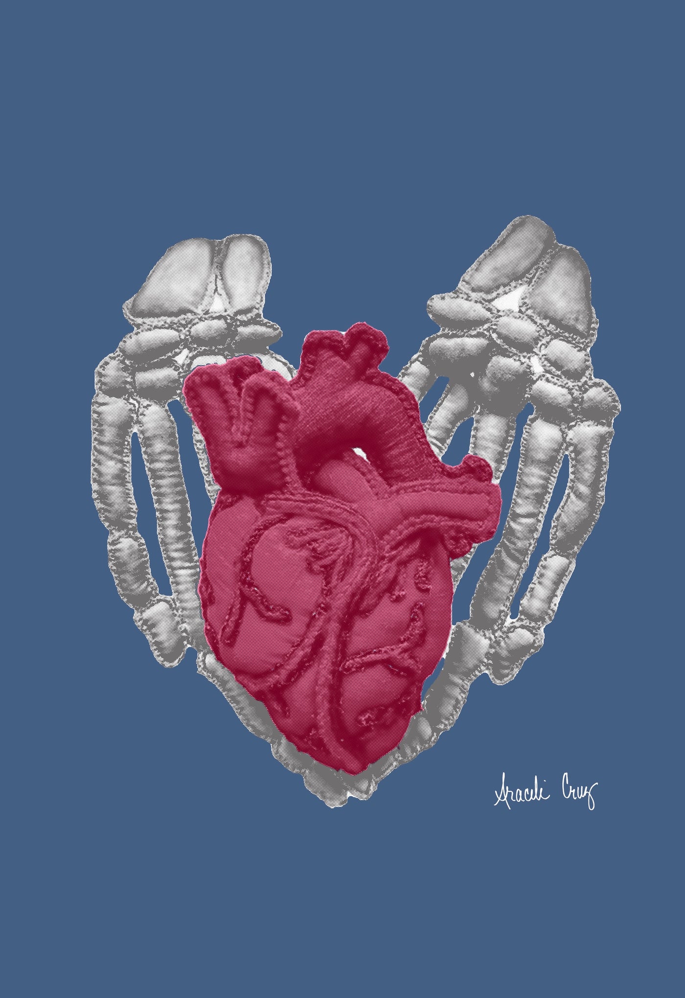 Heart In Hands T-Shirt by Araceli Cruz