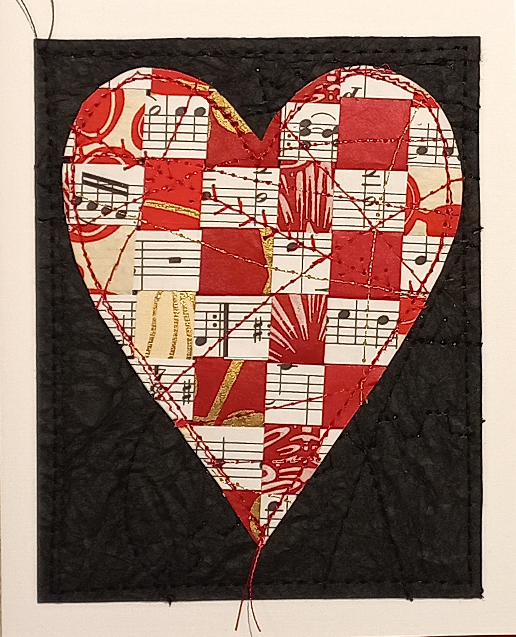 Small Hand Stitched Cards by RedThread Textile