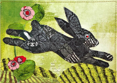 Large Hand Stitched Cards by RedThread Textile