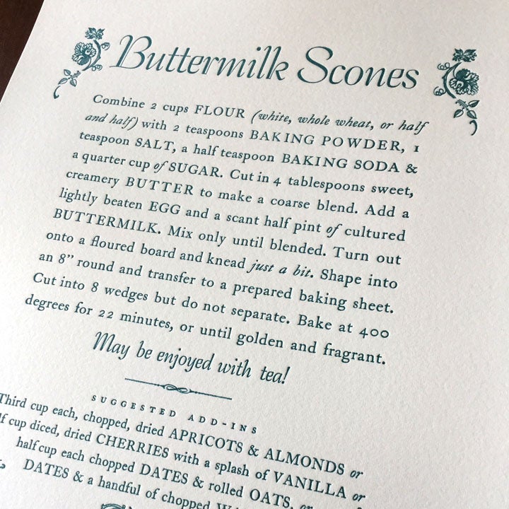 Buttermilk Scones Print by Ellie Matthews