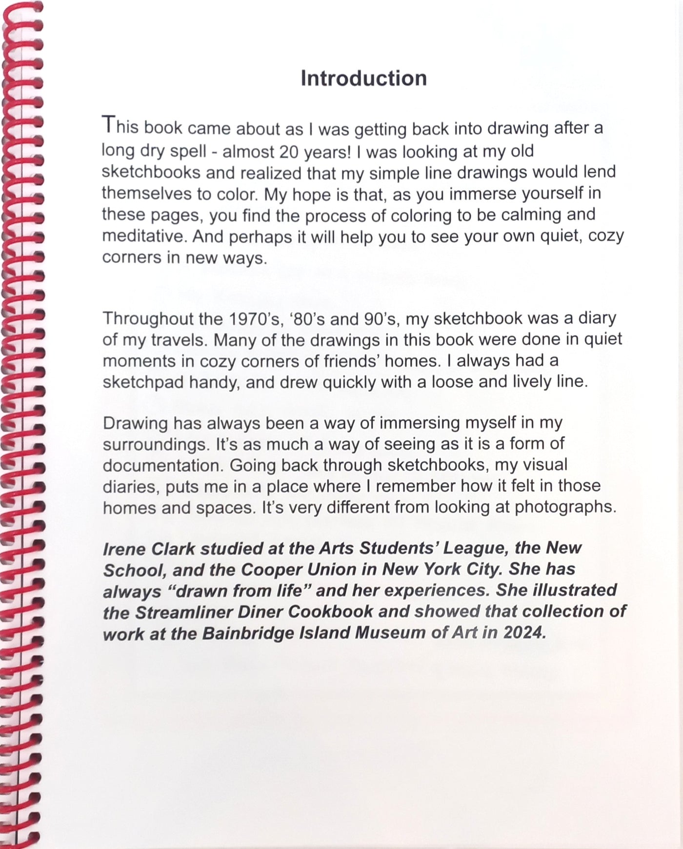 Cozy Corners Coloring Book by Irene Clark