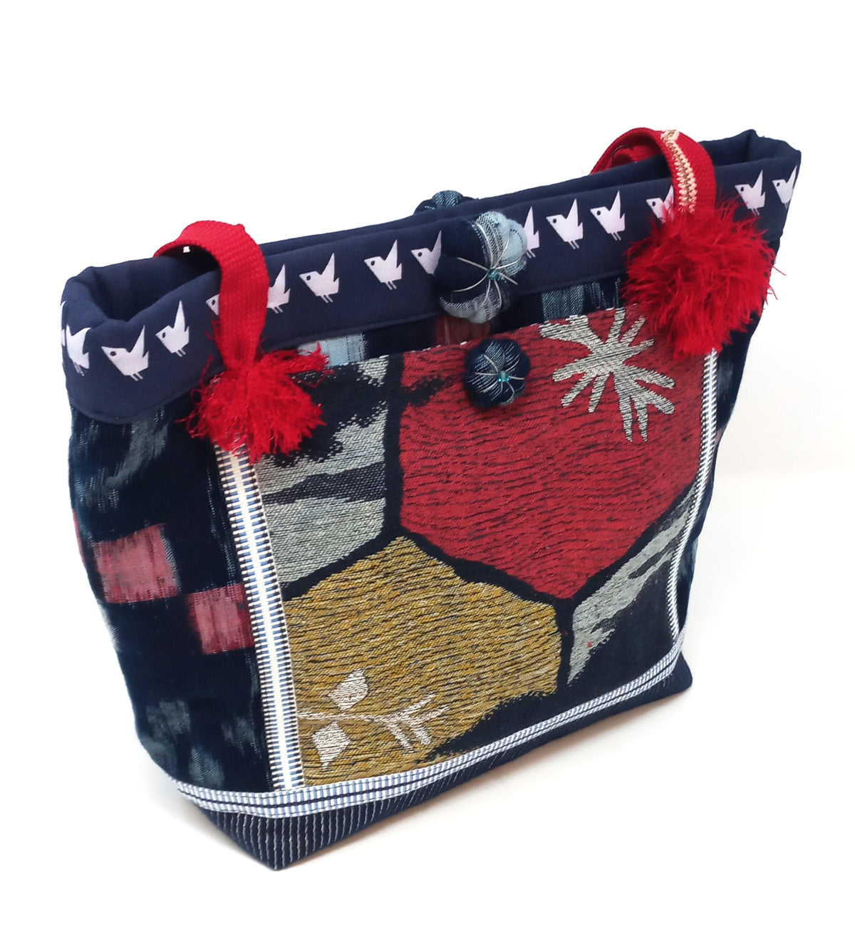 Kasuri Print Purse by Katherine Ragghianti