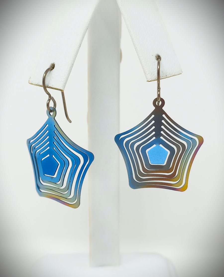 Titanium Earrings (Large) by Dieter Moenig