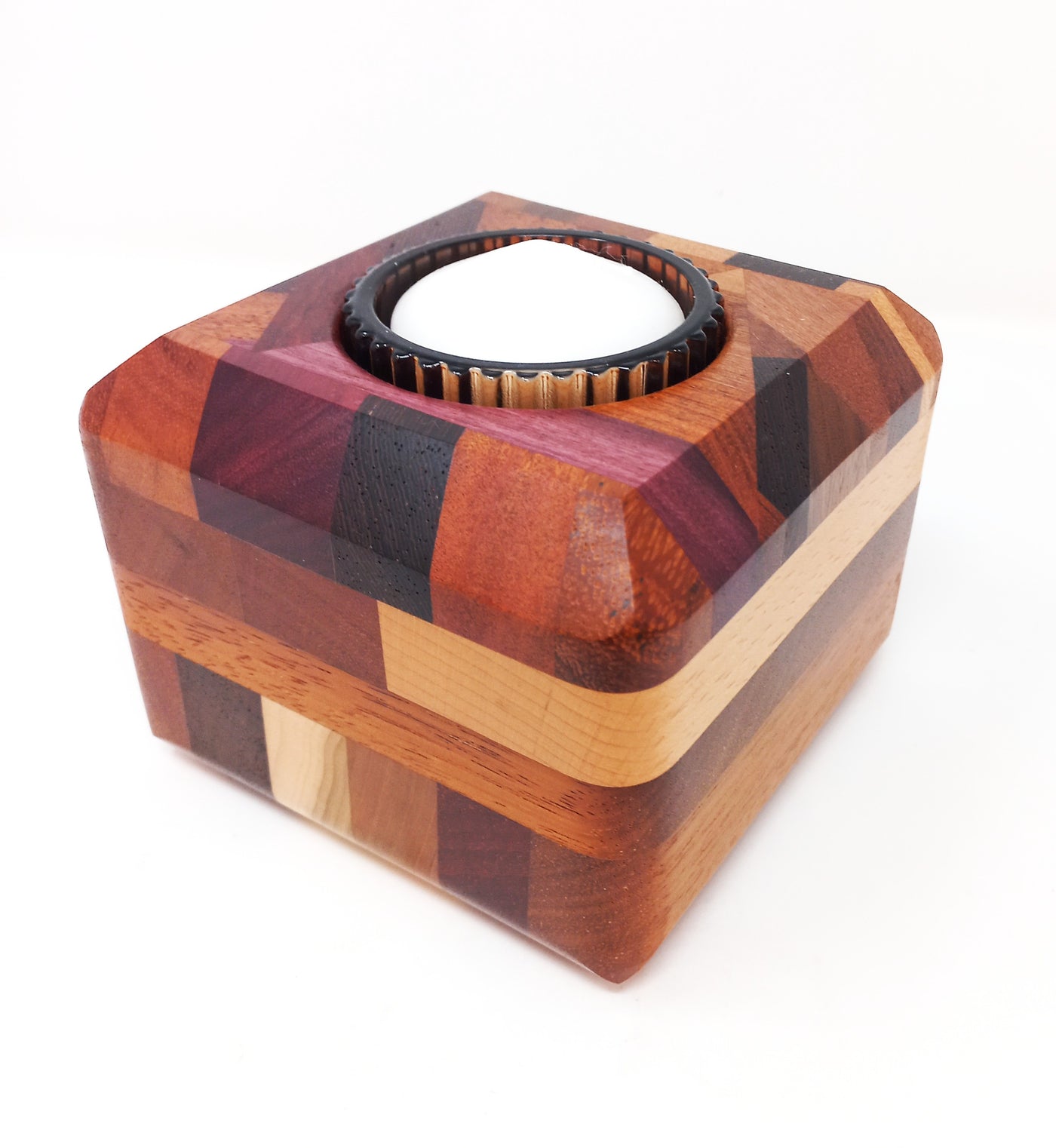 Exotic Wood Candle Votives by John Steiner