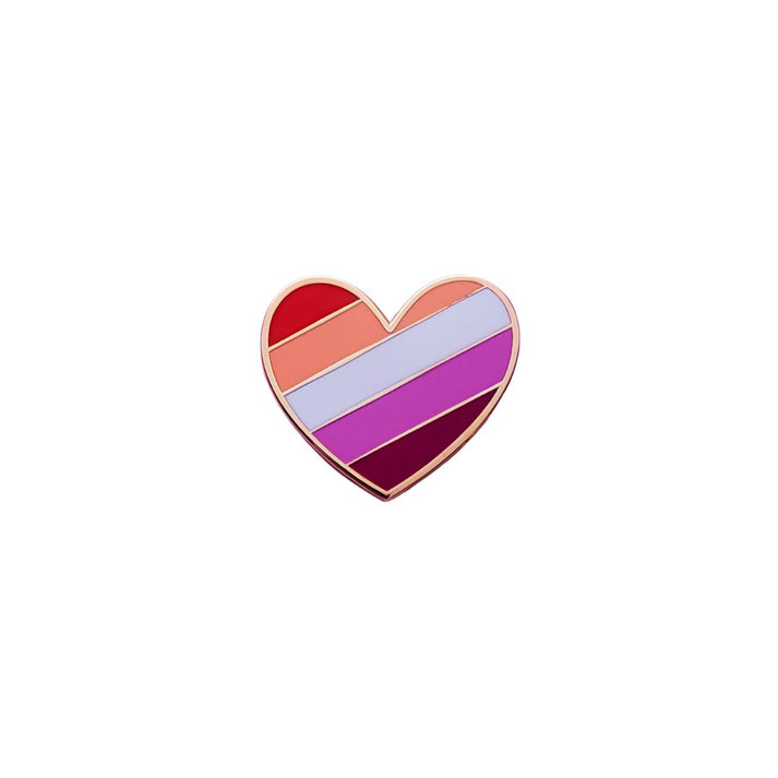 Lesbian Heart Pin