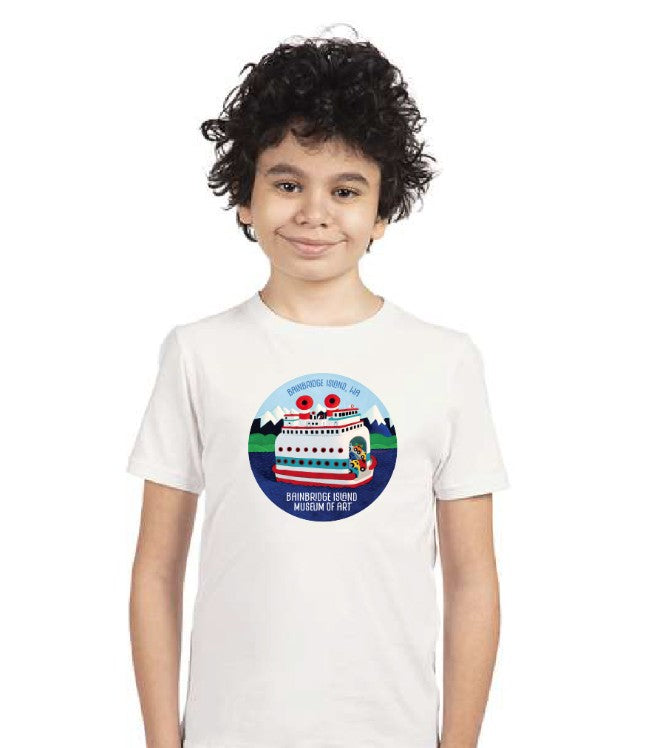 BIMA Ferry Boat Kids T-Shirt by Max Grover