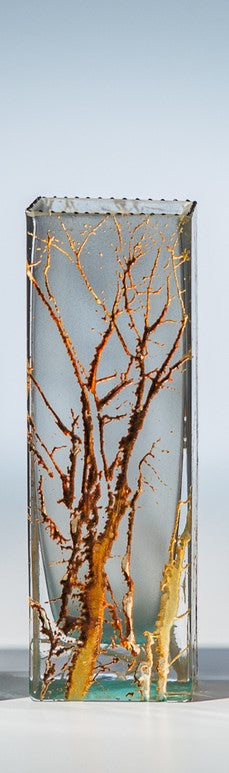 Forest Art Glass Vases by Mary-Melinda Wellsandt