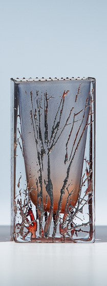 Forest Art Glass Vases by Mary-Melinda Wellsandt