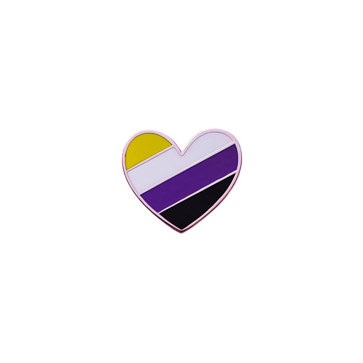 Non-Binary Heart Pin