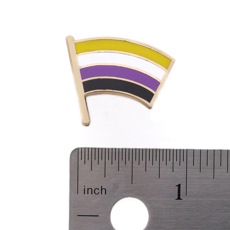 Nonbinary Flag Pin