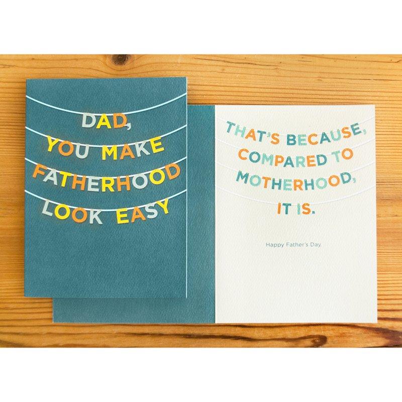 Make Fatherhood Look Easy Greeting Card