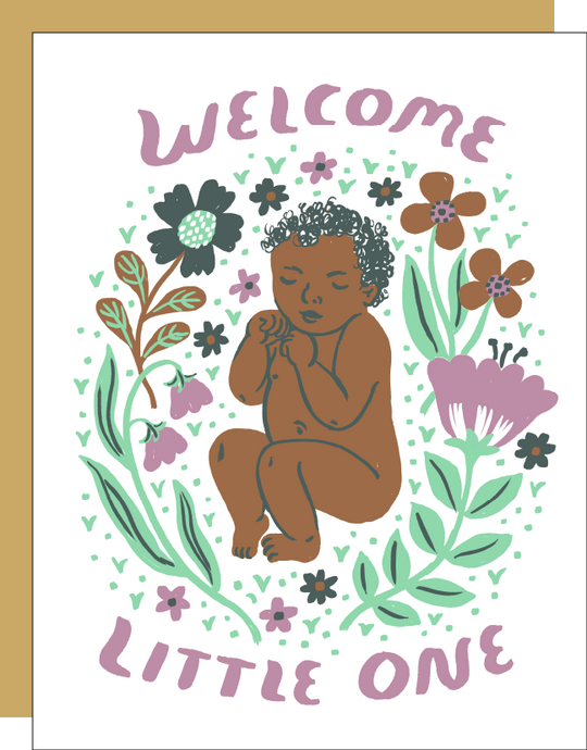 Little One Purple Card by Phoebe Wahl