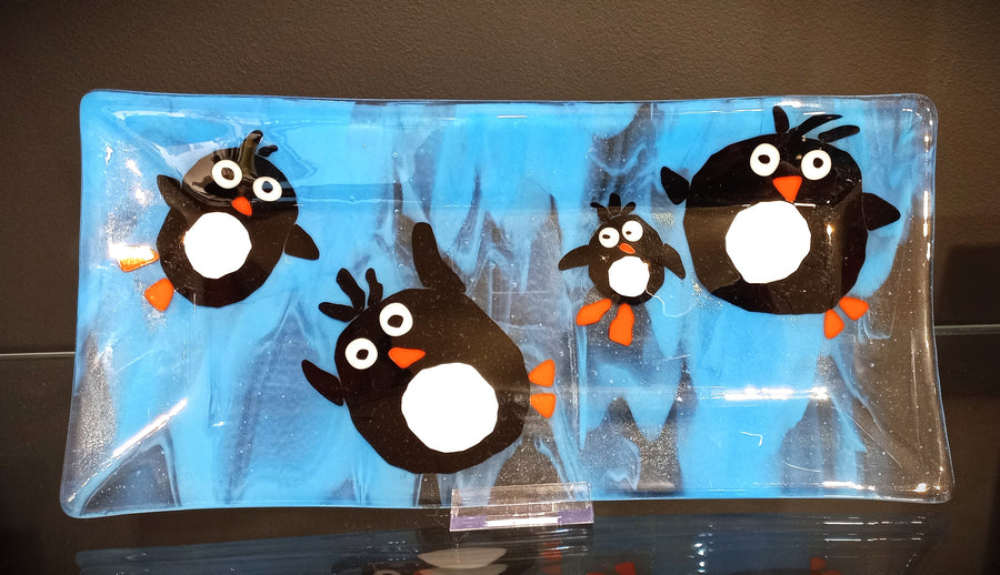 Penguin Platter by Lynn Brunelle