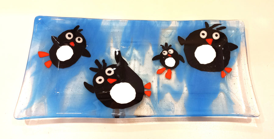 Penguin Platter by Lynn Brunelle