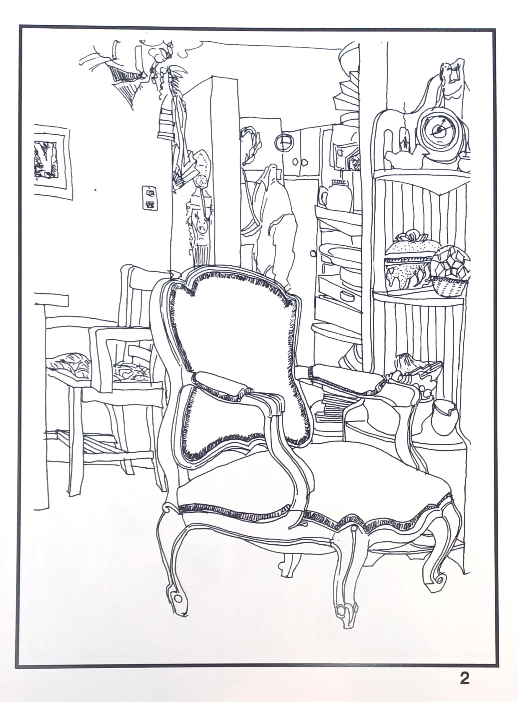 Cozy Corners Coloring Book by Irene Clark