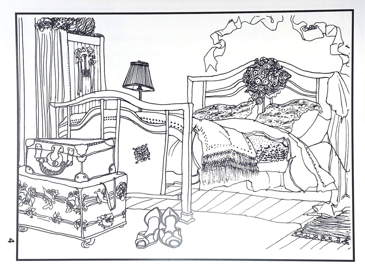 Cozy Corners Coloring Book by Irene Clark