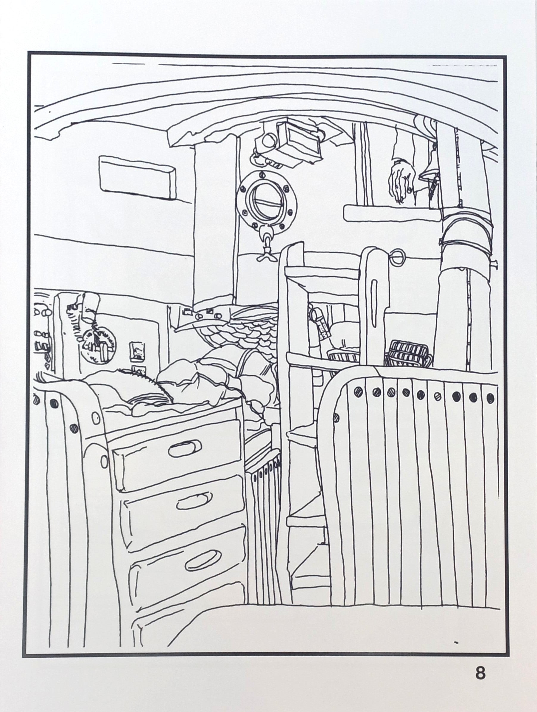 Cozy Corners Coloring Book by Irene Clark