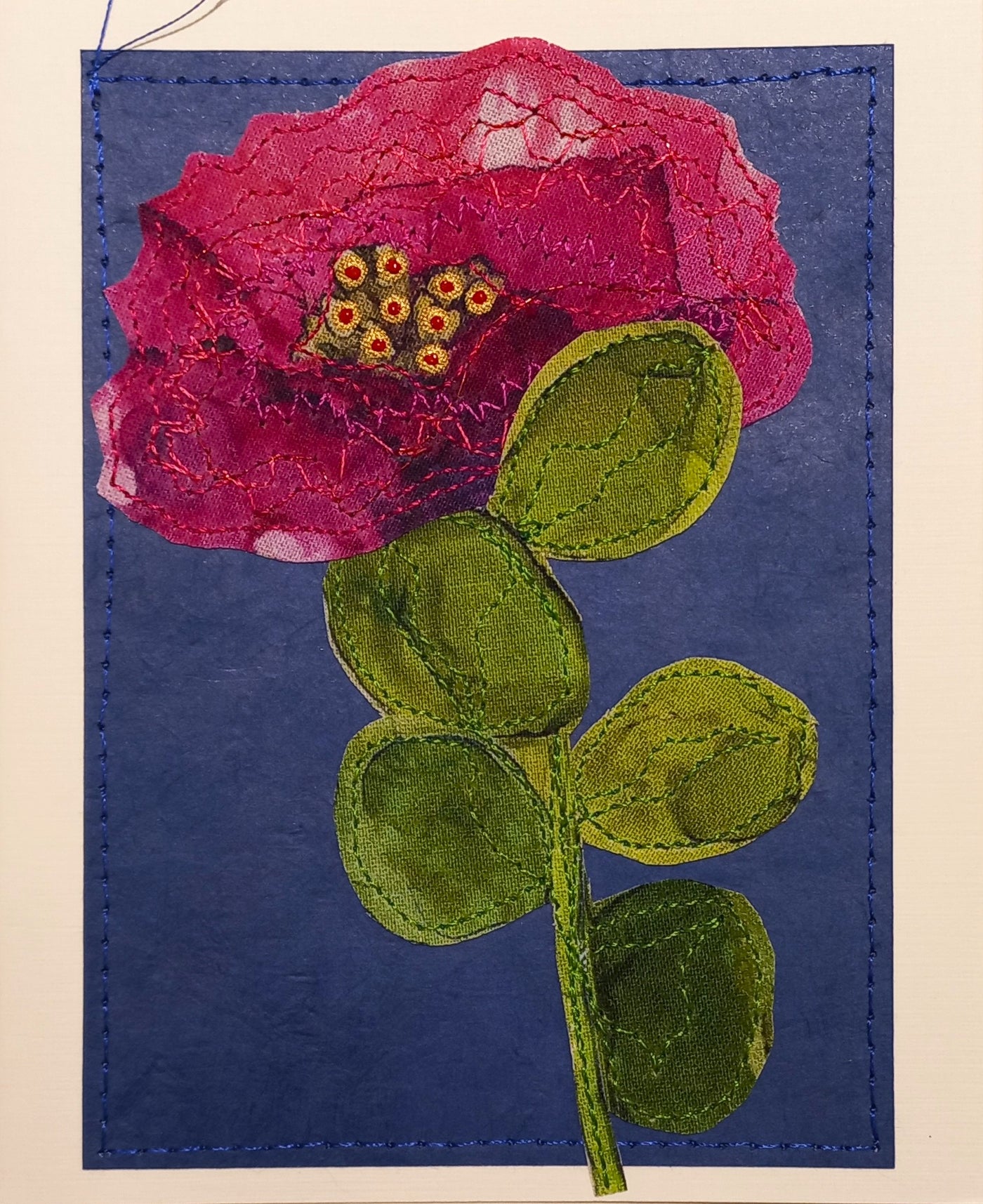 Small Hand Stitched Cards by RedThread Textile