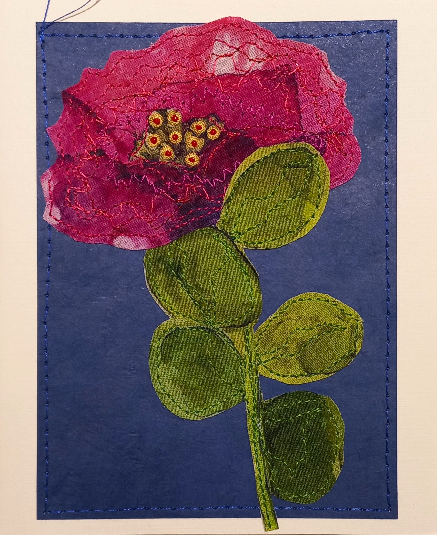 Small Hand Stitched Cards by RedThread Textile