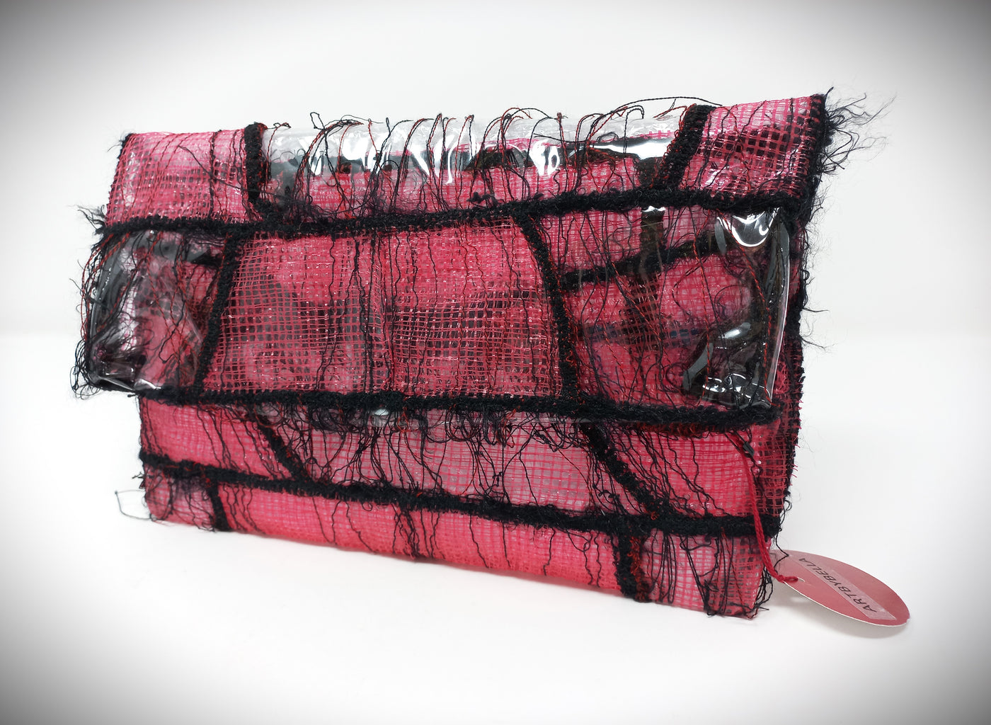 Pink and Black Clutch by Bella Kim