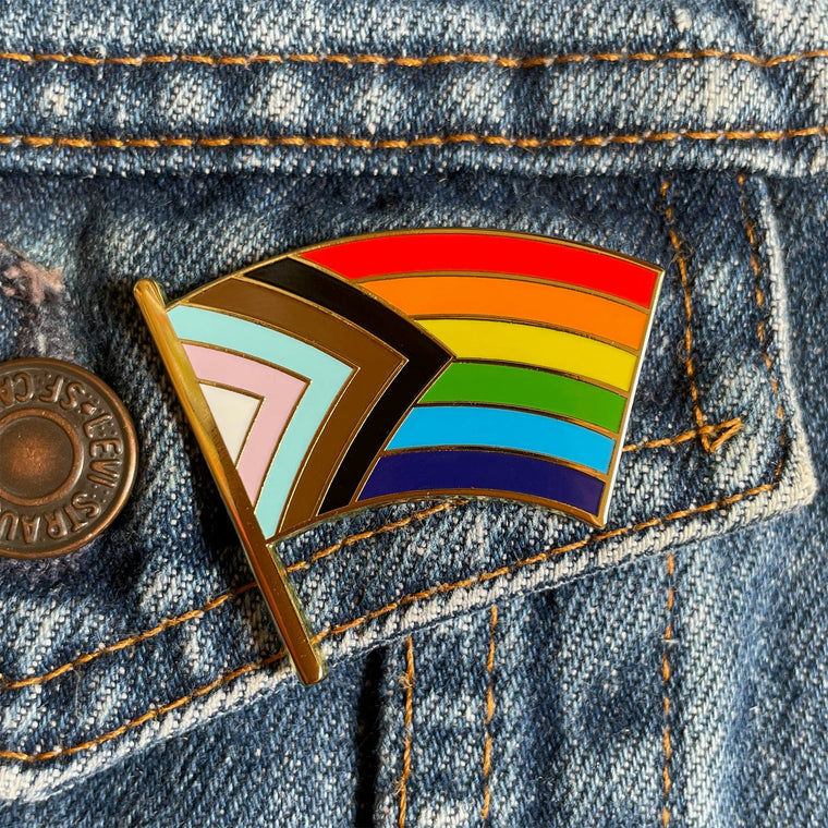 Progress Pride Flag Pin