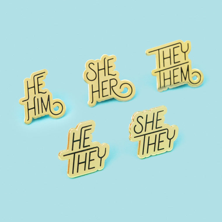 Pronoun Pin - He/They