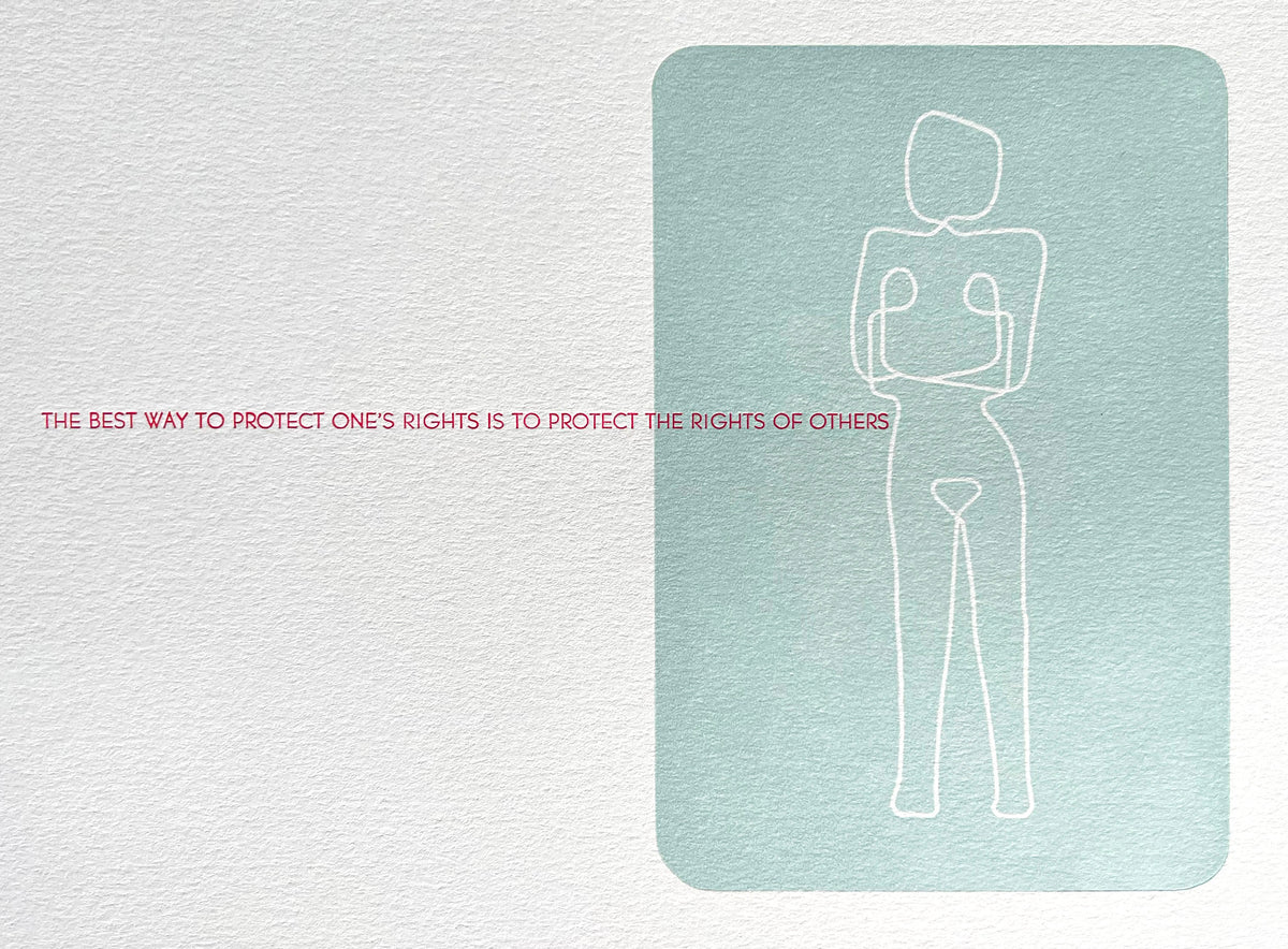 Protect One's Rights Print by Ellie Mathews