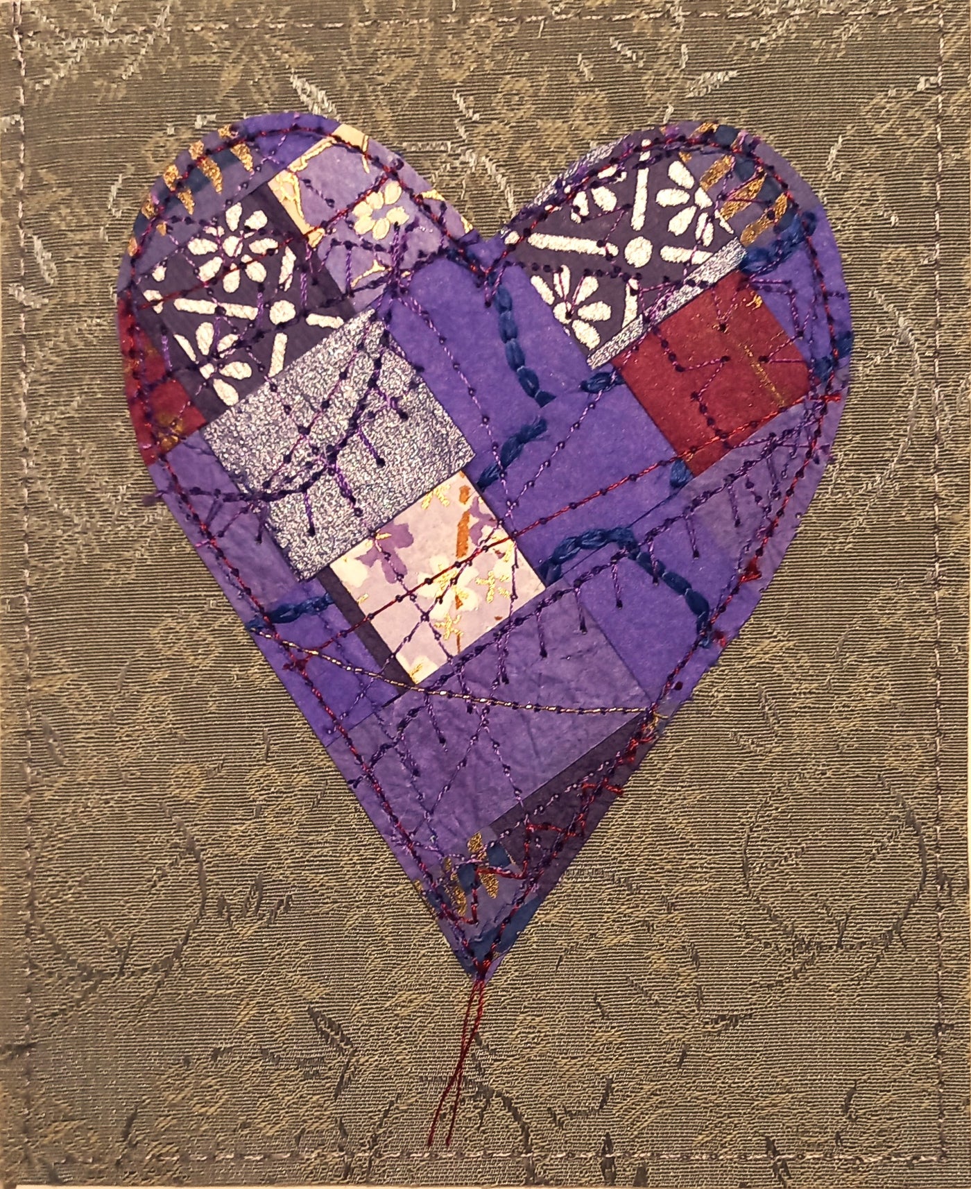 Small Hand Stitched Cards by RedThread Textile