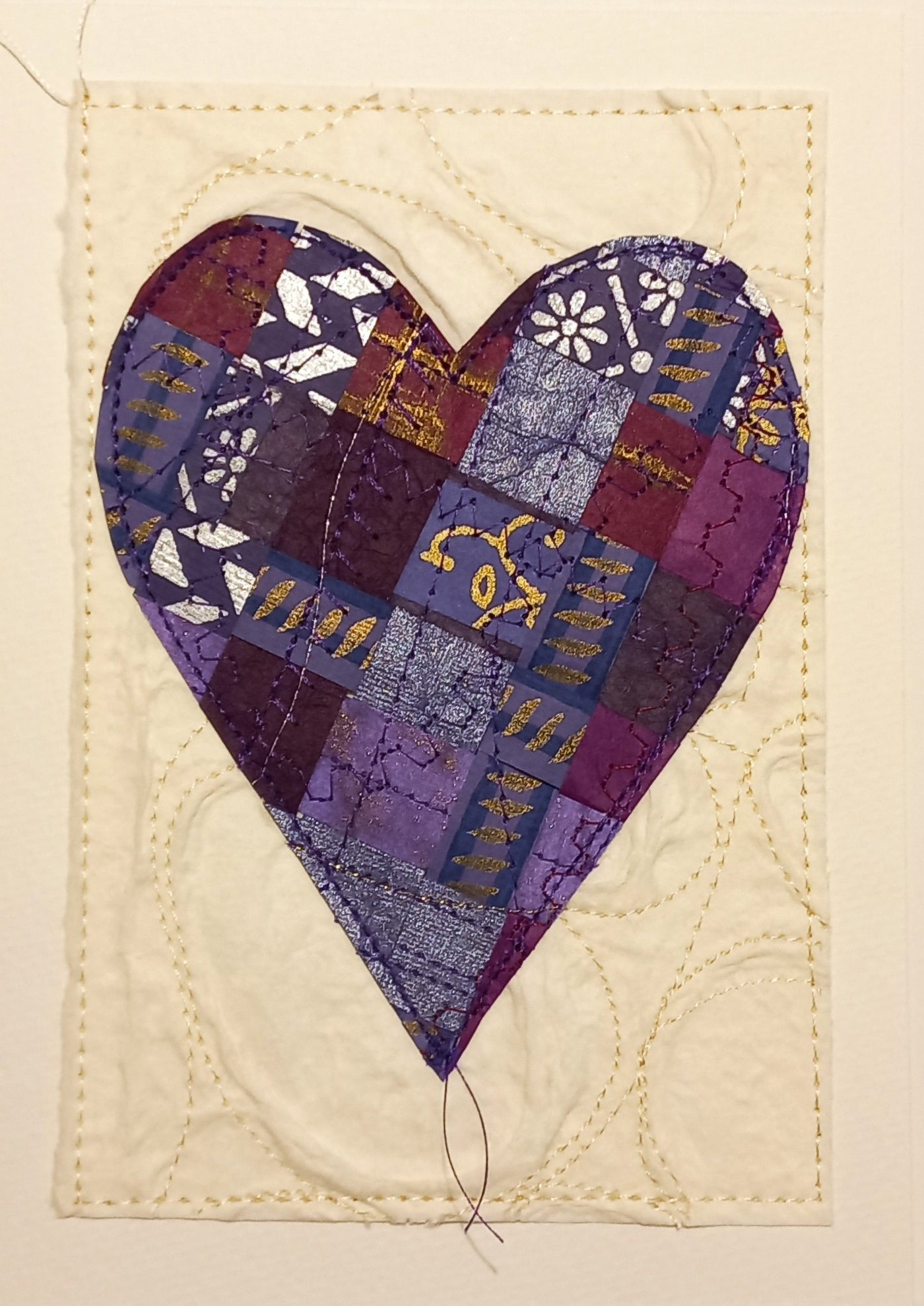 Large Hand Stitched Cards by RedThread Textile