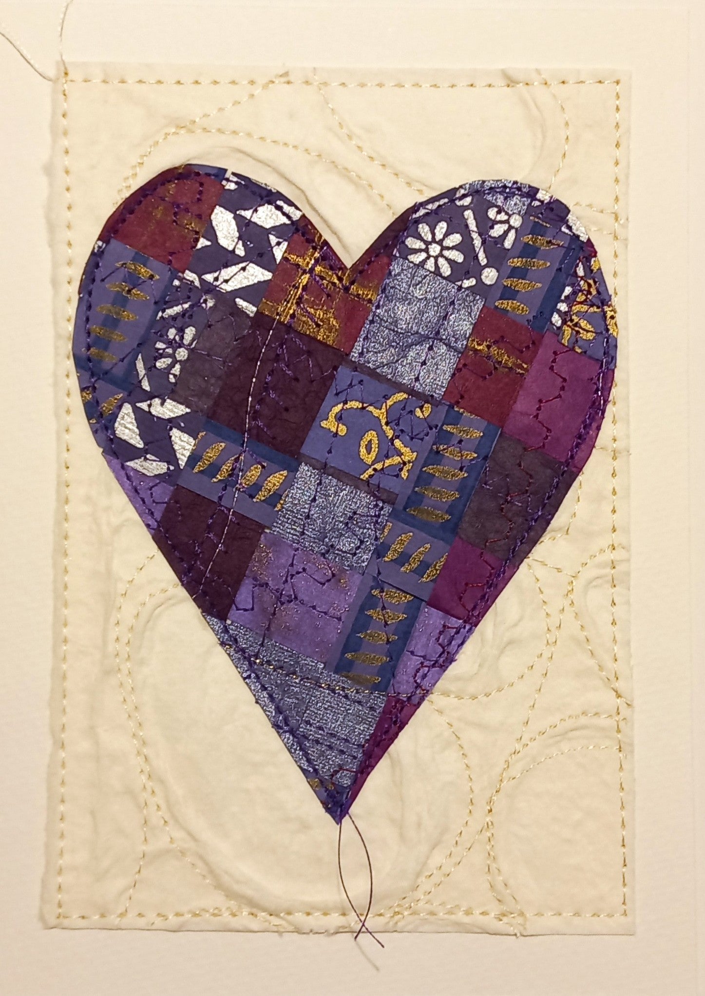 Large Hand Stitched Cards by RedThread Textile