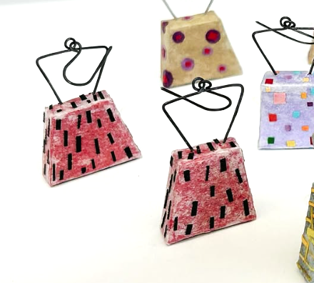 Purse Earrings by Sally Prangley