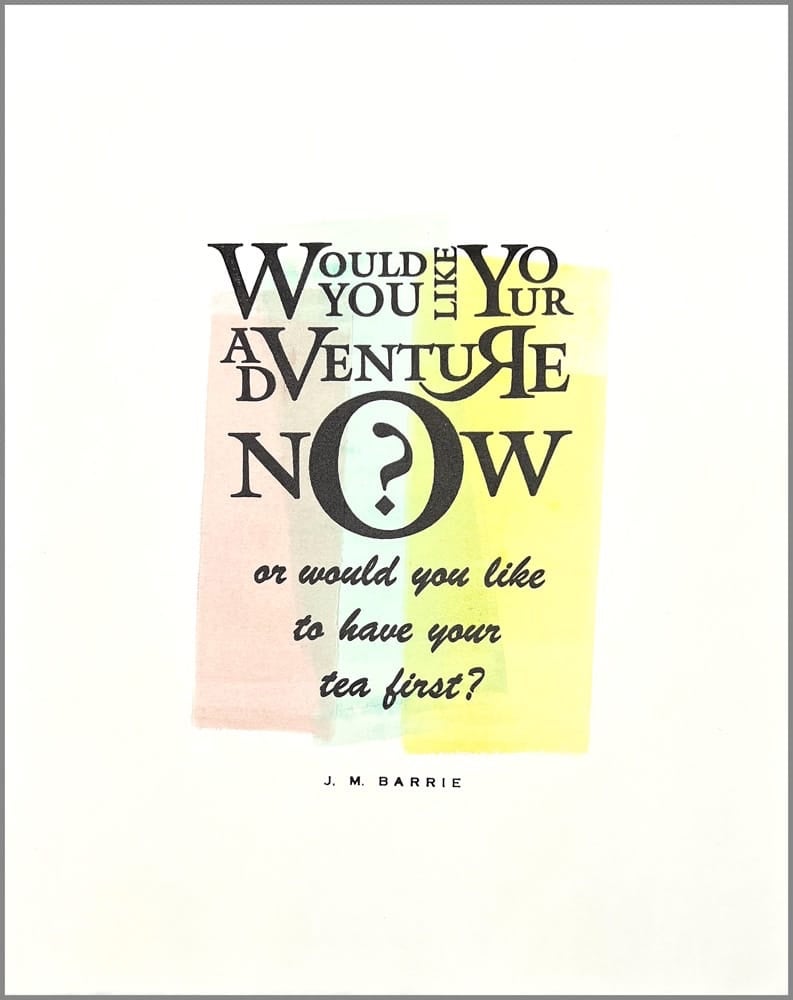 J. M. Barrie Print by Ellie Matthews