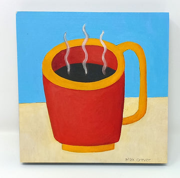 Red Coffee Cup By Max Grover