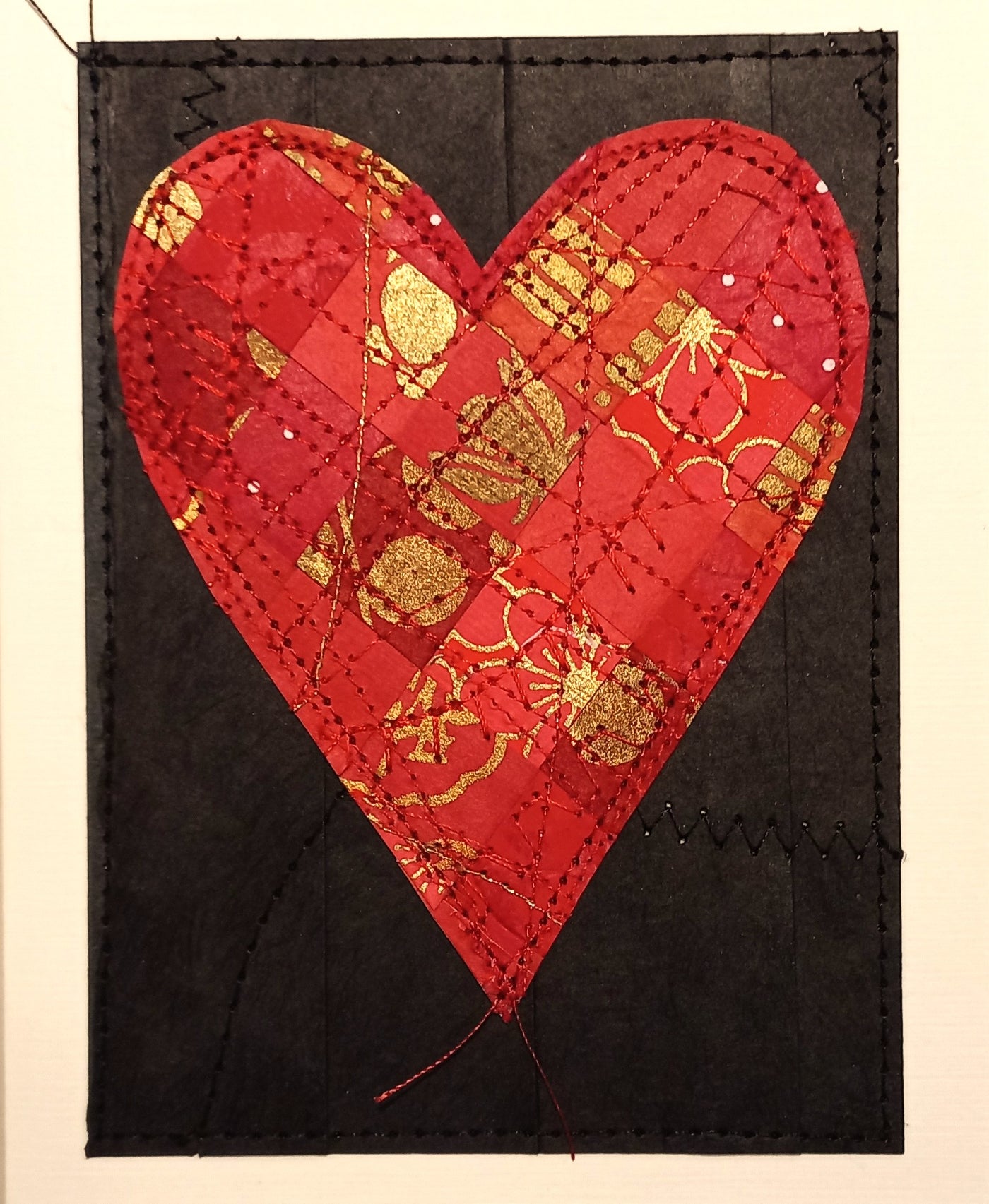 Small Hand Stitched Cards by RedThread Textile