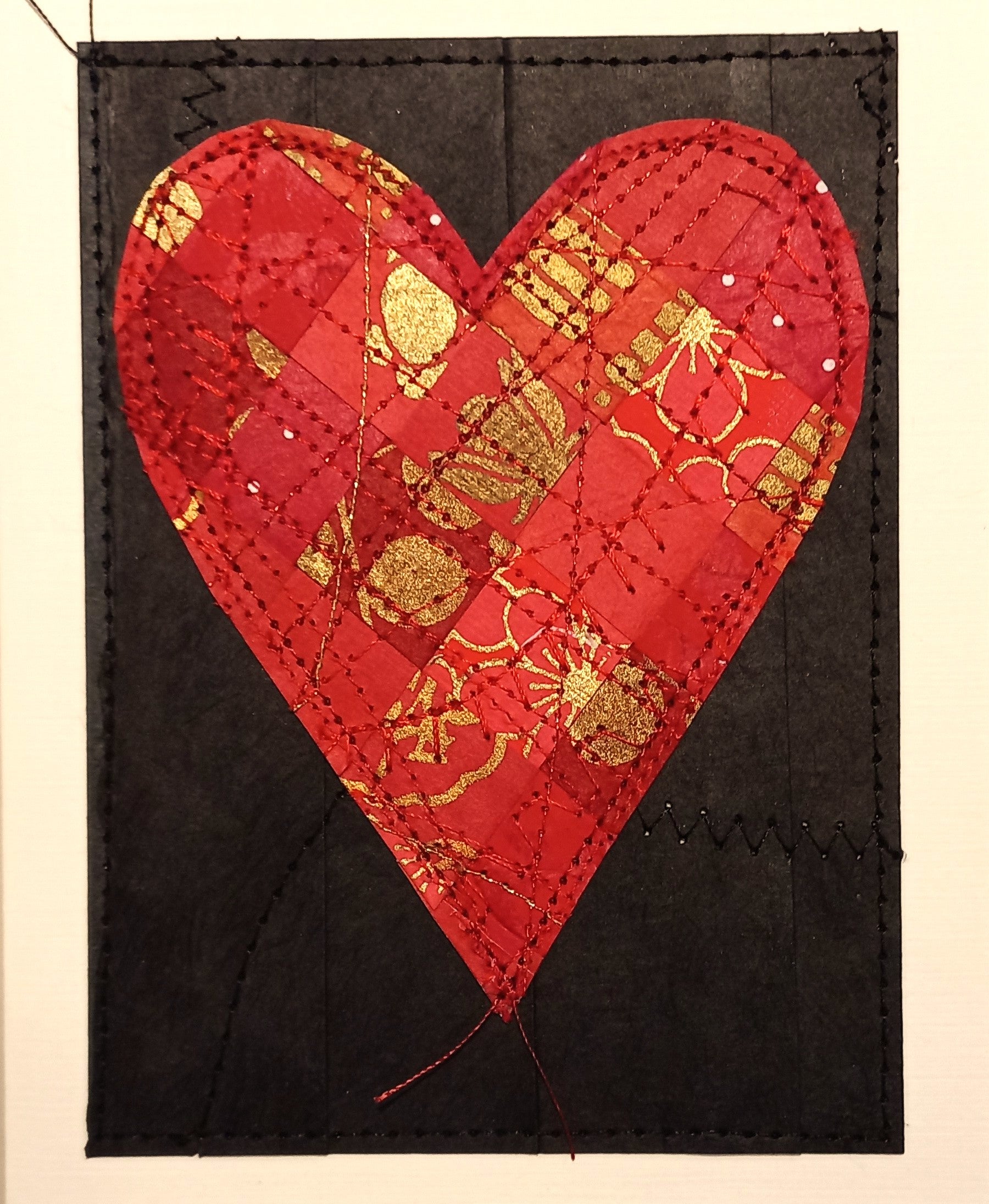 Small Hand Stitched Cards by RedThread Textile