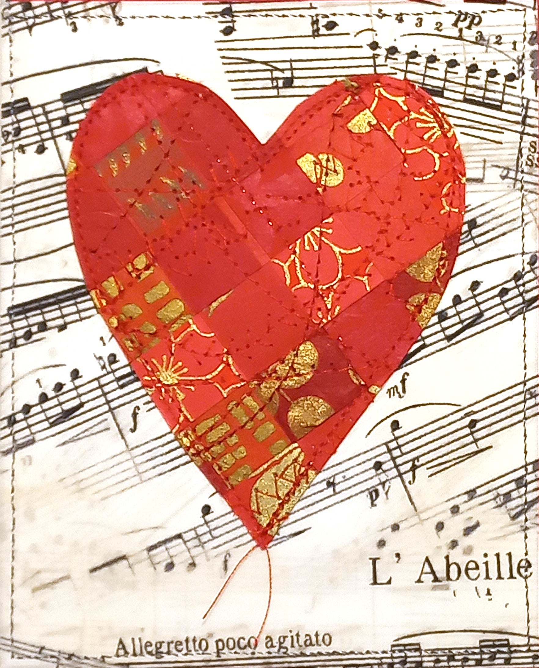 Small Hand Stitched Cards by RedThread Textile