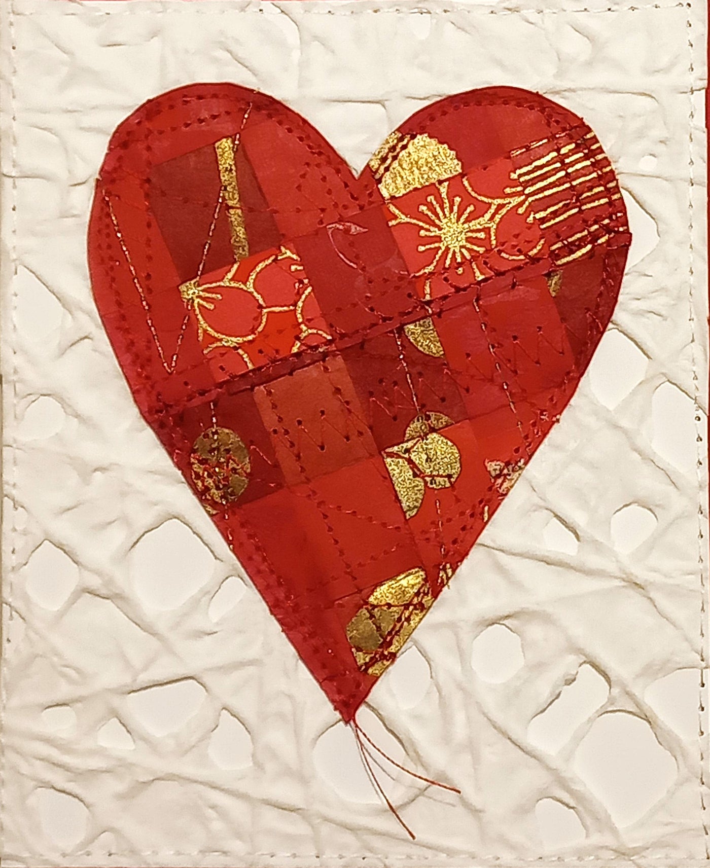 Small Hand Stitched Cards by RedThread Textile