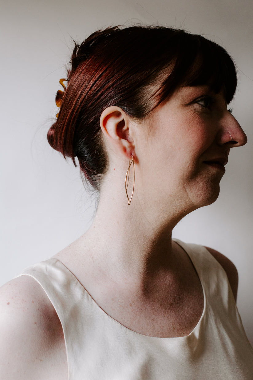 Sage Leaf Earrings