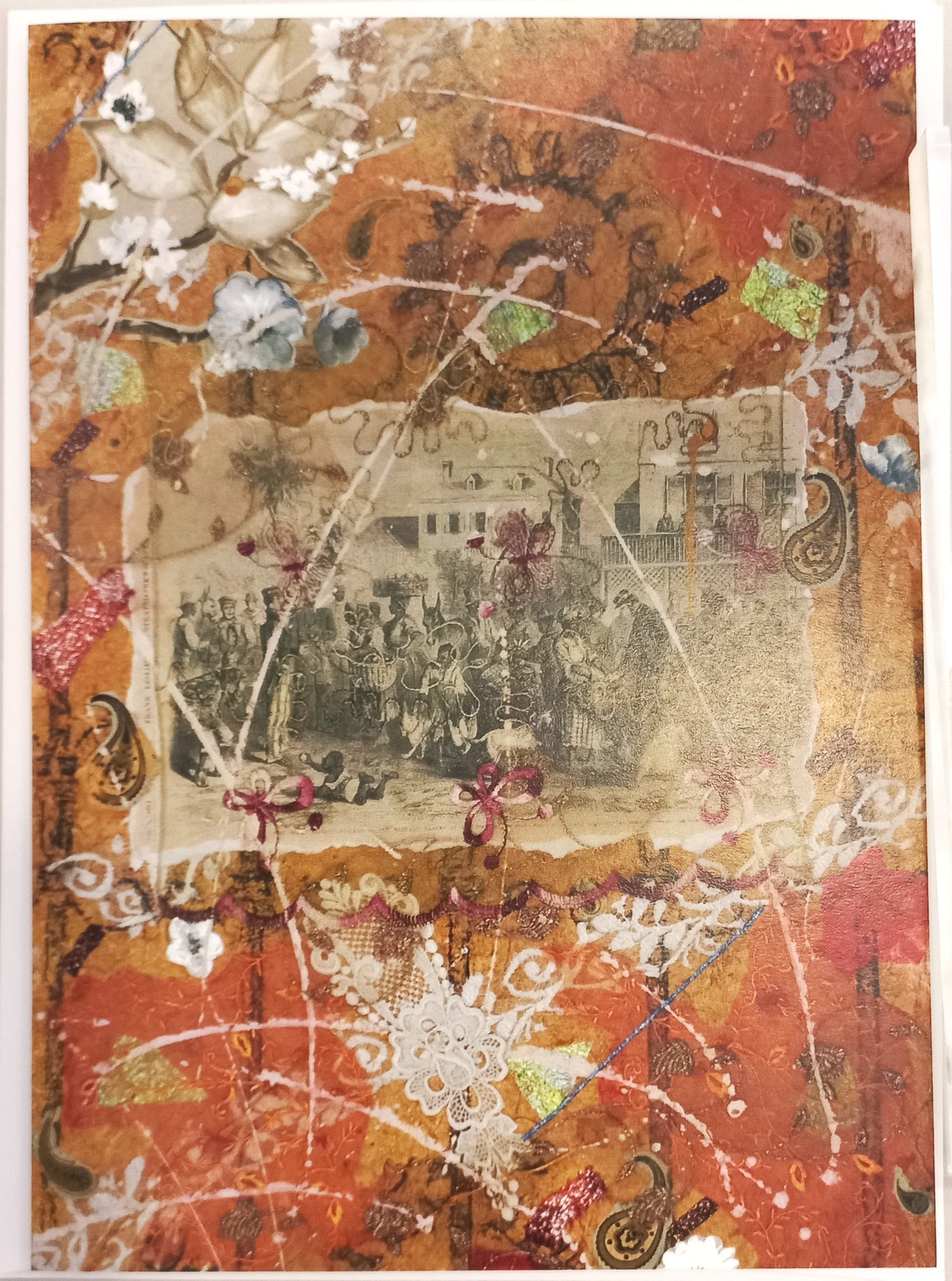 Samantha Among the Colored Folk Art Card