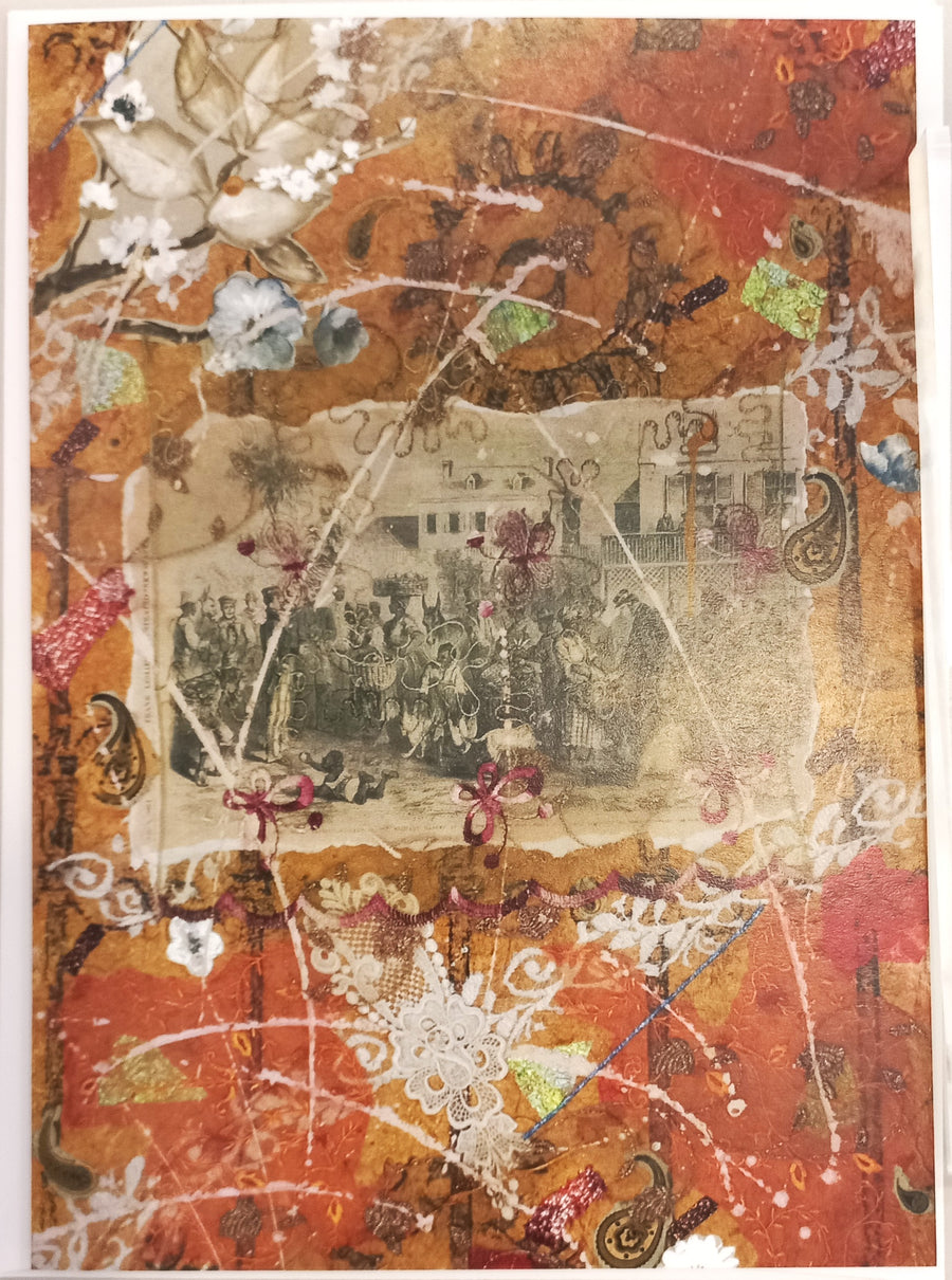 Samantha Among the Colored Folk Art Card