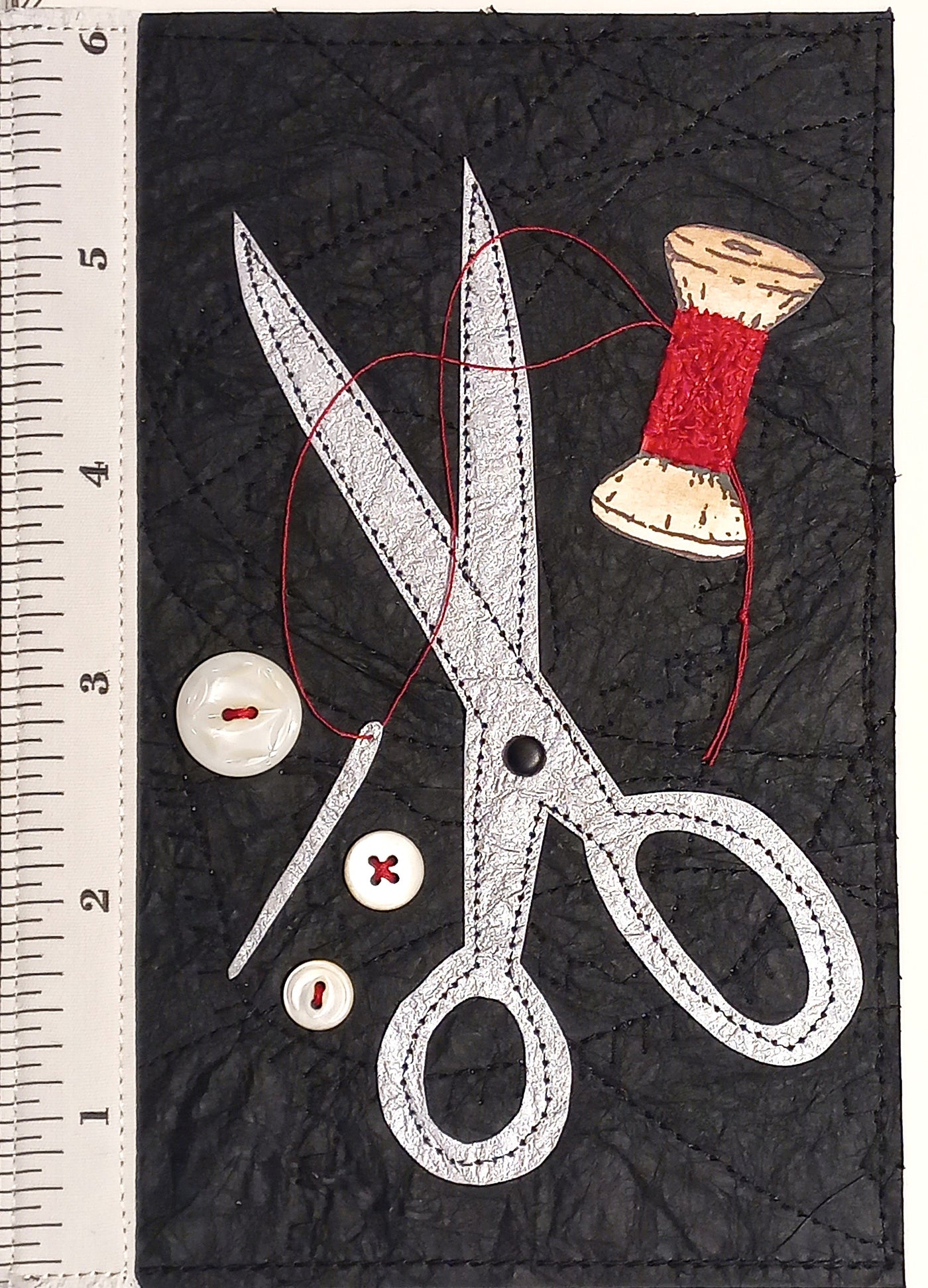 Large Hand Stitched Cards by RedThread Textile