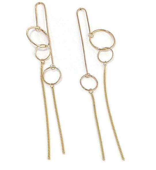 Prosecco Gold Earrings by Zuzko