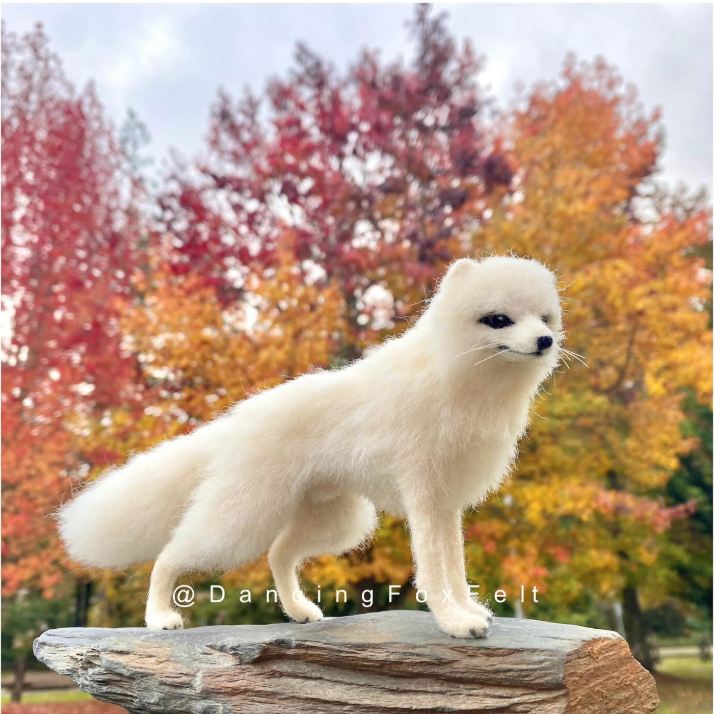 Glacier Felted Fox by Jordan Taylor