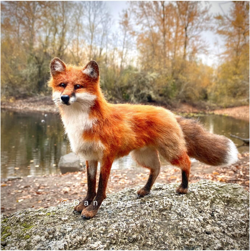 Cinnabar Felted Fox by Jordan Taylor