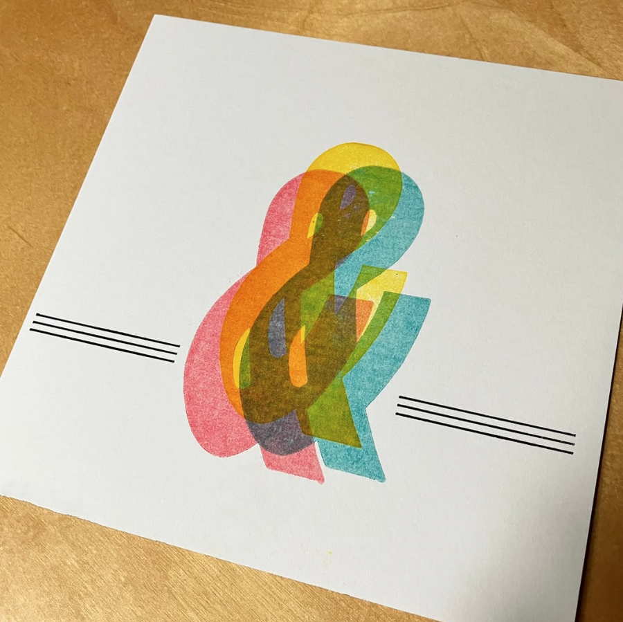 Three Ampersands Framed Print by Ellie Matthews