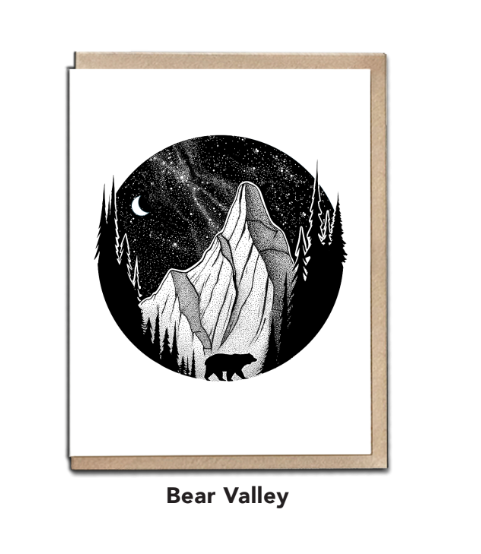 Bear Valley Greeting Card by Nick Alan Art