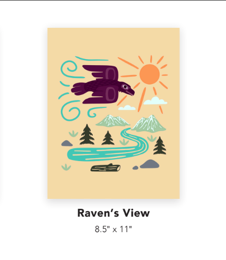 Raven's View Art Print by Nick Alan Art