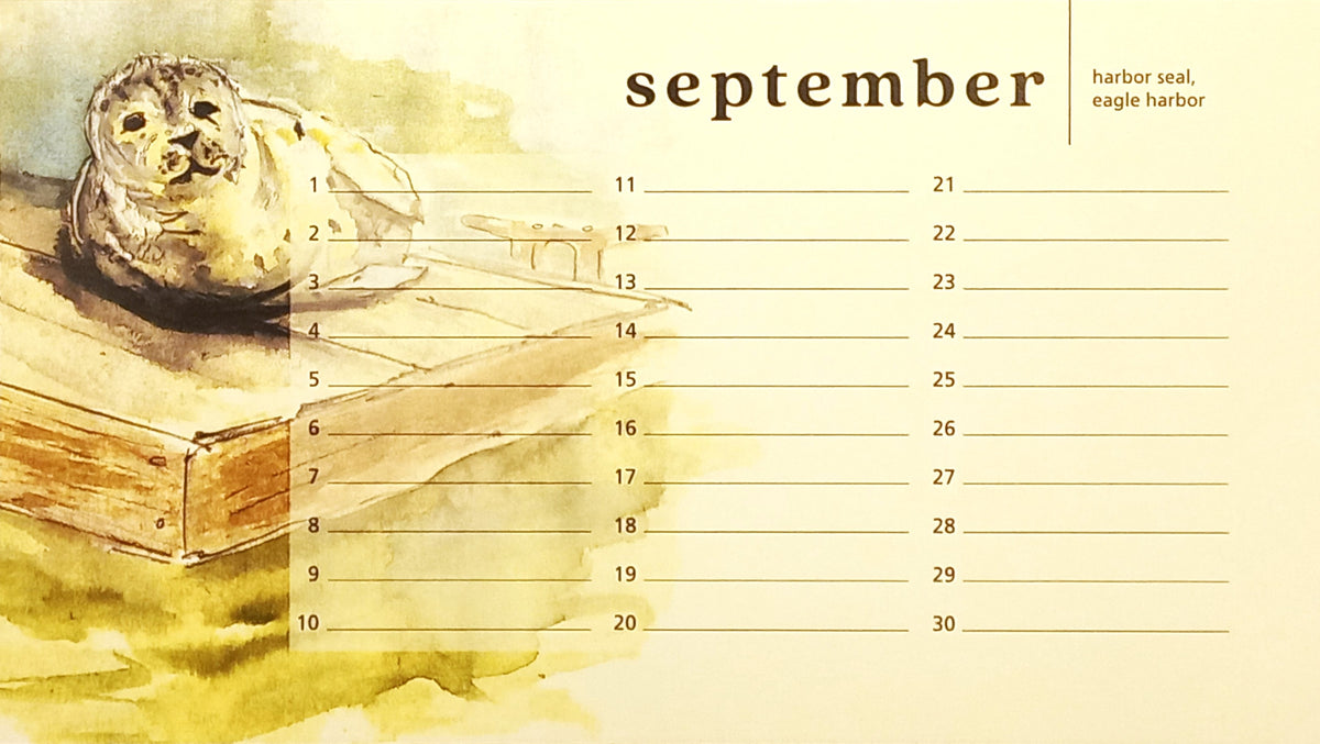 Salish Scenes Perpetual Calendar